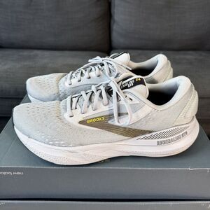 Brooks Adrenaline GTS 24 Alloy Gold Fusion Gray Running Shoes Men's Size 11
